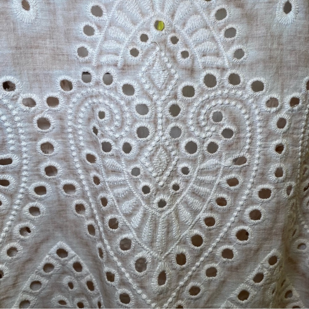 Chloe’s Closet blush pink eyelet Peplum Tank Top Sz 6 - Picture 5 of 9